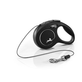 Flexi 3 m Small Siyah New Classic Otomatik Şerit Gezdirme Kayışı