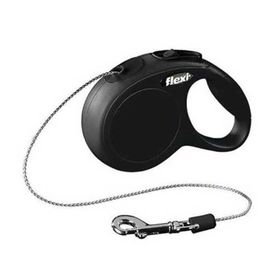 Flexi 3 mt New Classic Siyah XS İp Otomatik Köpek Gezdirme Tasması
