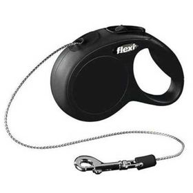 Flexi 3 mt New Classic Siyah XS İp Otomatik Köpek Gezdirme Tasması