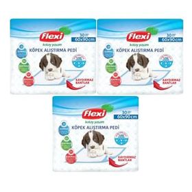 Flexi 3x30 Adet 60x90 cm Evcil Hayvan Tuvalet Eğitim Pedi