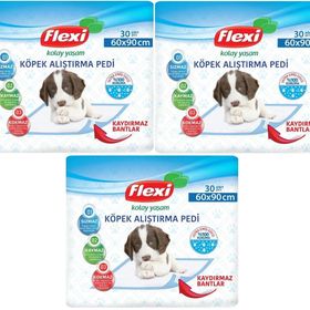 Flexi 3x30 Adet 60x90 cm Evcil Hayvan Tuvalet Eğitim Pedi