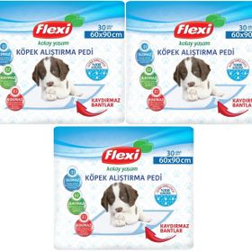 Flexi 3x30 Adet 60x90 cm Evcil Hayvan Tuvalet Eğitim Pedi