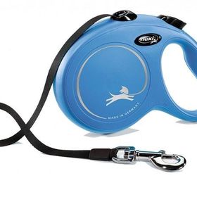 Flexi 5 m L Mavi New Classic Otomatik Şerit Köpek Gezdirme Kayışı