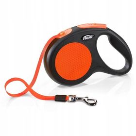 Flexi 5 m S Turuncu New Neon Otomatik Şerit Köpek Gezdirme Kayışı