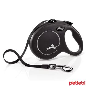 Flexi 5 m Siyah [S] New Classic Otomatik Şerit Köpek Gezdirme Kayışı