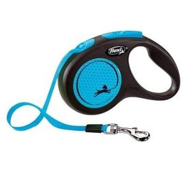 Flexi 5 mt 15 kg Neon Mavi Small Otomatik Şerit Tasma