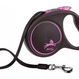 Flexi 5 mt Pembe L Black Desing Köpek Tasma Şerit