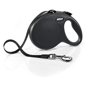 Flexi Black Design 5 mt 50 kg Large Beden Siyah Şerit Köpek Tasması