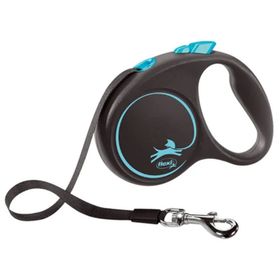 Flexi Black Design 5 mt Large Mavi Otomatik Şerit Gezdirme Kayışı
