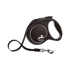 Flexi Black Design 5 mt Small Siyah Otomatik Şerit Gezdirme Kayışı