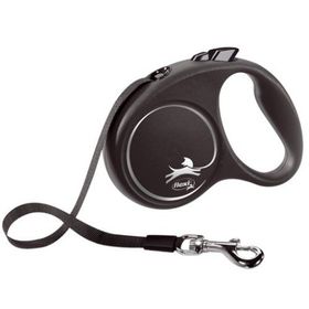 Flexi Black Design 5 mt Small Siyah Otomatik Şerit Gezdirme Kayışı