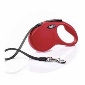Flexi Kırmızı 5 m New Classic Otomatik Şerit Köpek Gezdirme Tasması