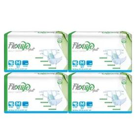 Flexi Life 120 Adet Orta Yetişkin Bel Bantlı Tekstil Yüzeyli Hasta Bezi