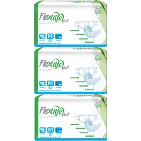 Flexi Life 90 Adet Orta Yetişkin Bel Bantlı Tekstil Yüzeyli Hasta Bezi