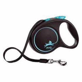 Flexi New Black Desing Large Şerit Mavi 5 mt Otomatik Gezdirme