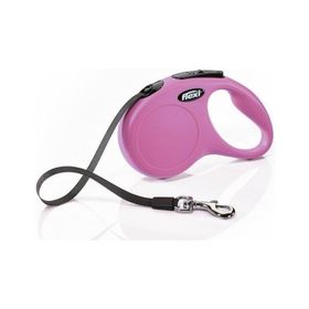 Flexi New Classic 5 m M Pembe Şerit Tasma