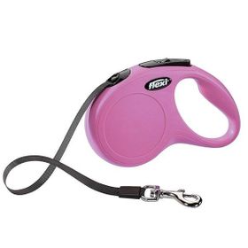 Flexi New Classic 5 m M Pembe Şerit Tasma