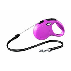 Flexi New Classic 5 m Pembe İp Köpek Tasması