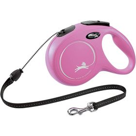 Flexi New Classic 5 m Pembe İp Köpek Tasması