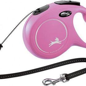 Flexi New Classic 5 m Pembe İp Köpek Tasması
