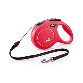 Flexi New Classic Kırmızı M 8 mt İp Otomatik Tasma