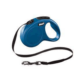 Flexi New Classic Mavi 5 mt Şerit Otomatik Köpek Tasması