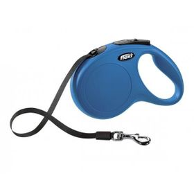 Flexi New Classic Medium 5 mt Mavi Şerit Köpek Tasması