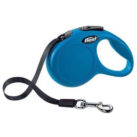 Flexi New Classic Medium 5 mt Mavi Şerit Köpek Tasması