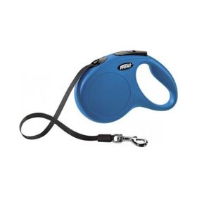 Flexi New Classic Medium 5 mt Mavi Şerit Köpek Tasması