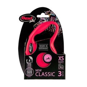 Flexi New Classic Pembe XS Otomatik Şerit Köpek Gezdirme Tasması