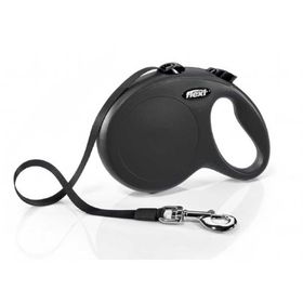 Flexi New Classic Siyah L 5 mt Şerit Otomatik Köpek Tasması