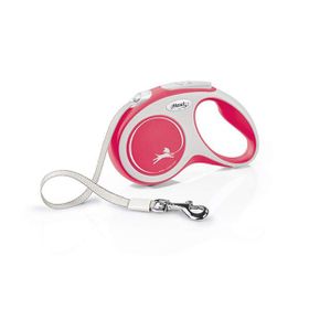 Flexi New Comfort Small Kırmızı Şerit Otomatik Köpek Gezdirme Tasması