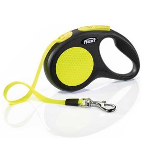 Flexi New Neon Medium Sarı 5 mt 25 kg Şerit Otomatik Gezdirme
