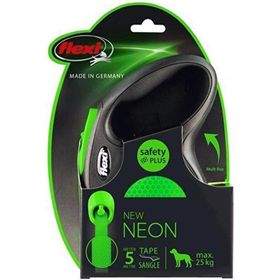 Flexi New Neon Yeşil M 5M Şerit Tasma