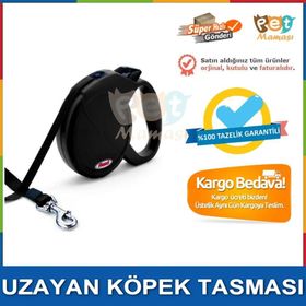 Flexi Small 5 mt Siyah Otomatik Şerit Köpek Tasmaları