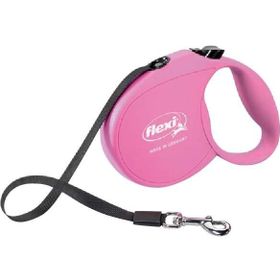 Flexi Standart Otomatik İp 5 m M Pembe Köpek Gezdirme Kayışı