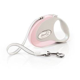 Flexi Style Açık Pembe 5 mt M Şerit Otomatik Köpek Tasması