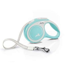 Flexi X-Small 3 m New Comfort Otomatik Açık Mavi Şerit Gezdirme