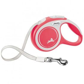 Flexi Xsmall Kırmızı 3 mt New Comfort Şerit Otomatik Köpek Gezdirme Tasması