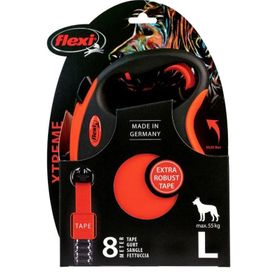 Flexi Xtreme Otomatik Şerit 8 mt Turuncu Large Köpek Gezdirme Kayışı