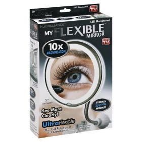 Flexıble 10x Zoomlu Işıklı Çerçeveli Makyaj Aynası