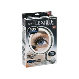 Flexıble 10x Zoomlu Işıklı Çerçeveli Makyaj Aynası