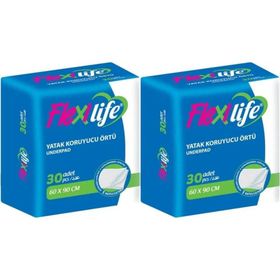 Flexilife 60 Adet 2x30'lu 60x90 cm Kedi Köpek Çiş Pedi
