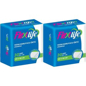 Flexilife 60 Adet 2x30'lu 60x90 cm Kedi Köpek Çiş Pedi