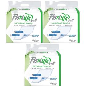Flexilife 60x90 cm 90 Adet Kaydırmaz Hasta Alt Açma Yatak Koruyucu Örtü