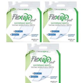 Flexilife Kaydırmaz Bantlı 60x90 cm 30'lu 3 Paket Yatak Koruyucu