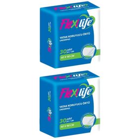 Flexilife Klasik 2x30 60 Adet 60x90 cm Yetişkin Yatak Koruyucu Örtü