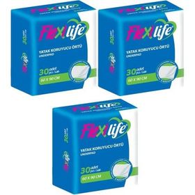 Flexilife Klasik 60x90 cm 3x30 90 Adet Yetişkin Yatak Koruyucu Örtü