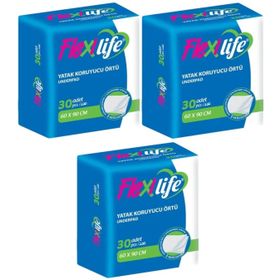 Flexilife Klasik 60x90 cm 3x30 90 Adet Yetişkin Yatak Koruyucu Örtü
