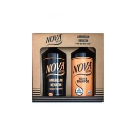 Flexstyle Nova Touch Amerikan Jel Keratin + Kokusuz Dumansız 1000 ml Tuzsuz Şampuan